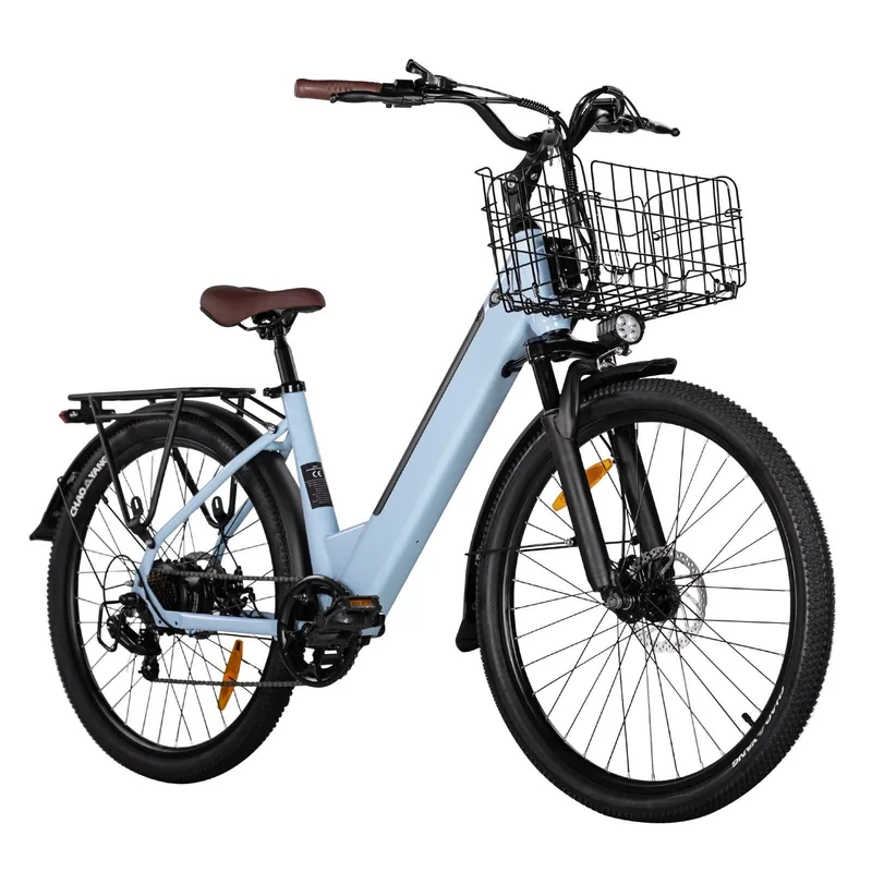 EB13 elektrische stadsfiets in Ice Blue