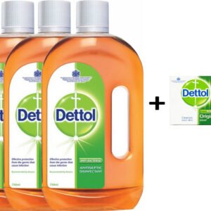 Dettol Allesreiniger 3x 750 ML + Gratis Dettol Handzeep 100 Gr Voordeelverpakking