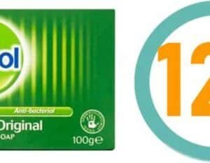 Dettol Antibacteriële zeep blokje 100 Gram -Original Protect - Desinfecterende blokje/tablet/handzeep x 12