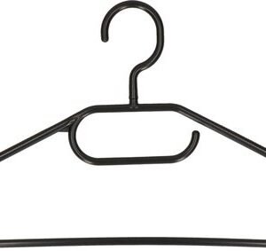 Storage Solutions Kledinghangers set - 40x stuks - kunststof - zwart - kledingkast hangers