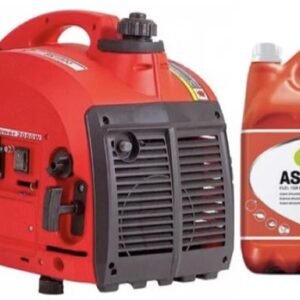 Huttenberg H2000 Aggregaat – Noodstroom Pakket – 800W Inverter Generator – Incl. 5L Aspen Benzine – Stil & Zuinig – Voor Thuis, Camping & Klussen