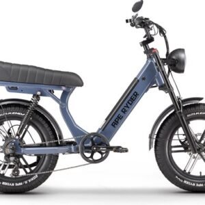 Ape Ryder MD10 Premium Elektrische Fatbike 250W / 48V / 14.5AH / 20Inch Oud Blauw