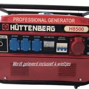 Huttenberg H8500 Stroomgenerator – Compact, Krachtig en Mobiliteit