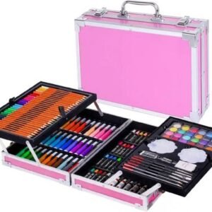 Roze Tekenset - Schilderset - Met koffer - 145 delig - Tekenen - Tekenpakket