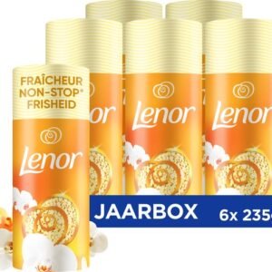Lenor Geurbooster Voor Je Was - Orchidee en Amber - Geurparels - Voordeelverpakking 6 x 235g