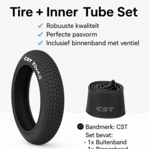 Fatbike band ouxi band CST BFT Fatbike 20x4.0 Binnenband en buitenband