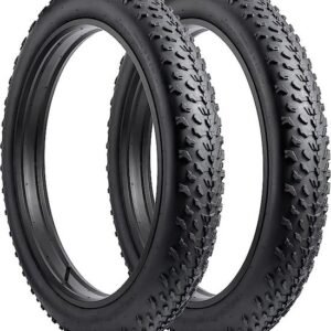 2 stuks 20” FatBike Noppen Buitenbanden 20 x 4.0 inch ERTRO 100-406 20x4.0 Fat bike banden 20inch Offroad Enduro Noppen profiel - Ouxi – Knaap – Phatfour – Super73 - Zwart