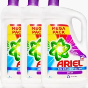 Ariel Gel Concentrated Color Cool Clean - Voordeelverpakking 3x5L. vloeibaar Wasmiddel Voor 300 Wasbeurten