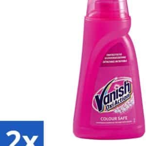 Vanish Oxi Action - Veilige Kleur - Vlekkenverwijderaar Gel - Zonder Bleek - Gekleurde Was - 1 L - Voordeelverpakking - 2 stuks