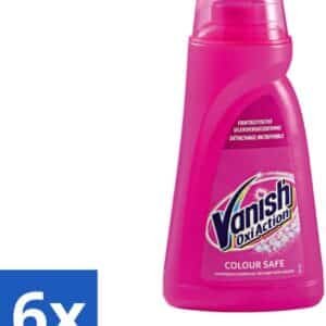 Vanish Oxi Action - Veilige Kleur - Vlekkenverwijderaar Gel - Zonder Bleek - Gekleurde Was - 1 L - Voordeelverpakking - 6 stuks