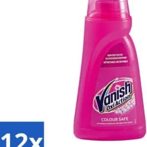 Vanish Oxi Action - Veilige Kleur - Vlekkenverwijderaar Gel - Zonder Bleek - Gekleurde Was - 1 L - Voordeelverpakking - 12 stuks