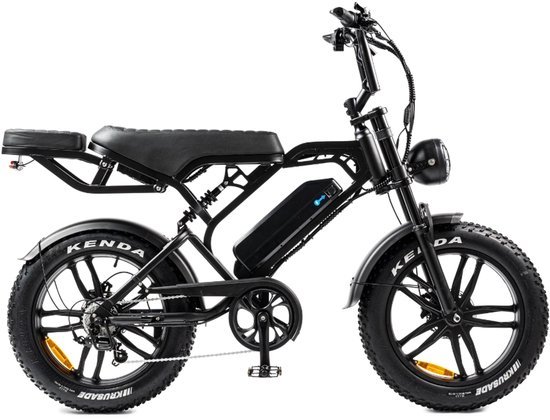 V20 Pro Fatbike zwart 2025 – Elektrische Fatbike – Hydraulische Remmen – 48V 15Ah