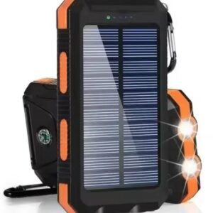 Solar Powerbank 20.000mAh – Waterdicht & Schokbestendig – Zonne-energie – Snelladen via USB & USB-C – Geschikt voor iPhone, Samsung, Android – Powerbank met Zaklamp – Outdoor, Kamperen & Noodpakket – Vakantie - Draagbare Oplader 3-in-1
