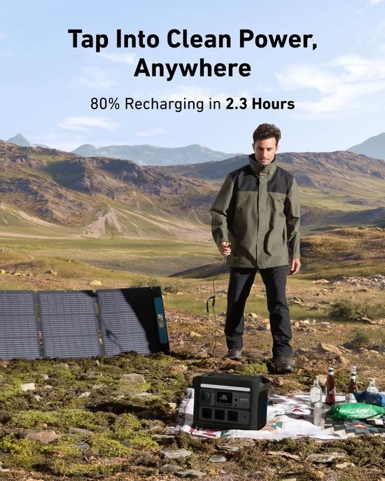 Anker SOLIX C800X - 768Wh - Portable powerstation - Backup stroomuitval - Camping - Outdoor