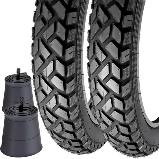 20x4.0 Fatbike banden set met binnenbanden – Heavy duty all-terrain e-bike banden – Lekbestendig (2 stuks) - Black Cat