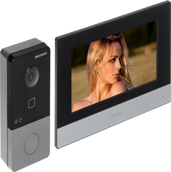 Hikvision - DS-KIS603-P - Villa Intercom Kit - WiFi & Ethernet - Met 7 inch Binnenpost