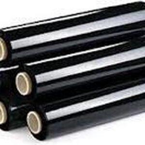 Doos van 6 rollen zwarte sealfolie - rekfolie - wikkelfolie