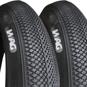 2x 20 x 4.0 1/4 (97-406) WAG Road Slick Buitenband – Fatbike / Elektrische Fiets Band – Set van 2 – Lage Rolweerstand - Antilek