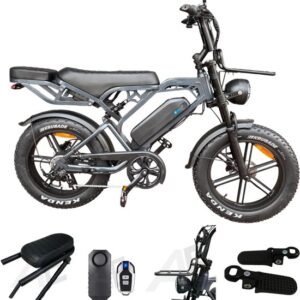 QmWheel V20 Pro Fatbike 2025 - elektrische fiets - hydraulische remmen - donkergrijs