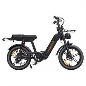 QMWHEEL D50 Elektrische Fatbike - Lage Instap - 20 Inch - 250W Motor - 7 Versnellingen - 60 km Actieradius - Hydraulische Schijfremmen - Zwart