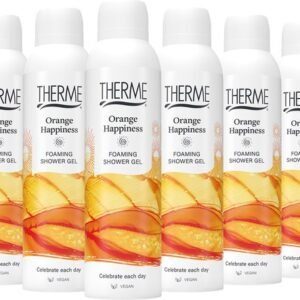 6 * Therme Orange Happiness Foaming Shower Gel 200ml