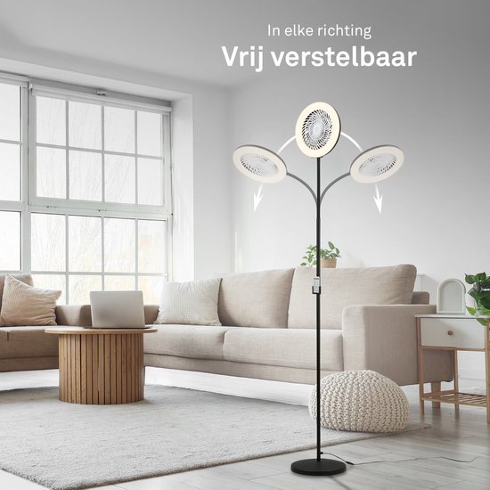 BK staande ventilator met led licht