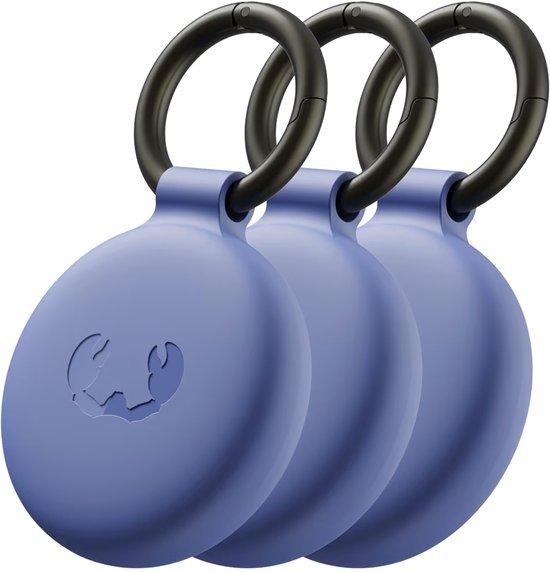 Fresh n Rebel Smart Finder | Airtag Tracker | Objectvinder | Sleutelhanger | Diverse kleuren | Apple & Android | Blauw | Set van 3