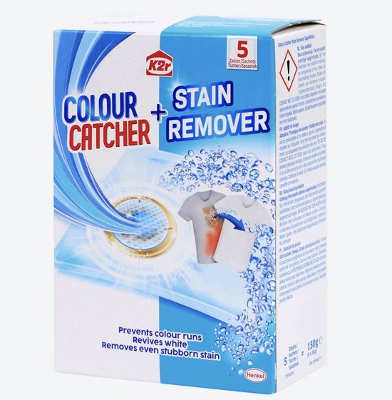 K2r - Colour Catcher+Stain Remover - Kleurvanger + Vlekverwijderaar - 5 Zakjes