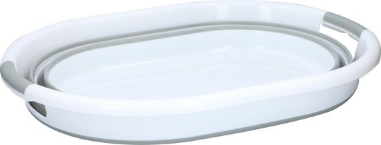 alpina Opvouwbare Wasmand - 60 x 30 x 45 cm - Plooimand - Handig op de camping - Kunststof