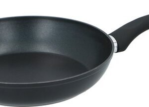 alpina Koekenpan 24 cm - Hapjespan met Anti-Aanbaklaag - Skillet voor Alle Warmtebronnen - Ook voor Inductie - PFOA-Vrij - Zwart