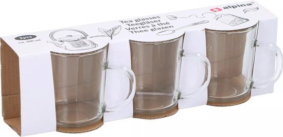Theeglas 200ml 3pc