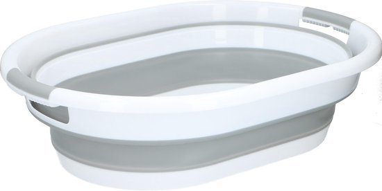 alpina Opvouwbare Wasmand - 60 x 30 x 45 cm - Plooimand - Handig op de camping - Kunststof