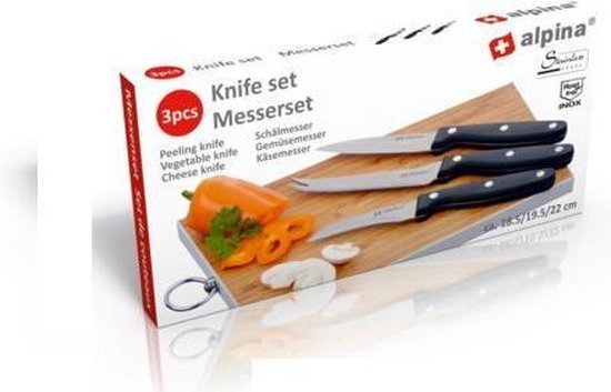 Alpina Luxe Messenset RVS 3-delig