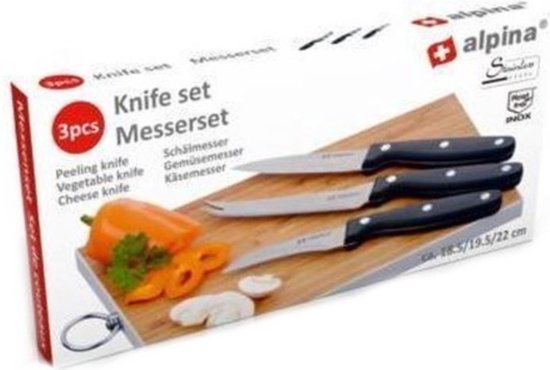 Alpina Luxe Messenset RVS 3-delig